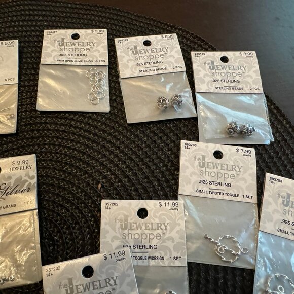 Sterling Silver .925 Jewelry Making Supplies Bundle - Picture 4 of 6